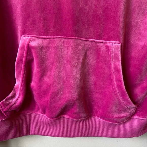 ✨3/$20✨ George Women’s Pink Velour Long Sleeve Hoodie - Picture 4 of 7